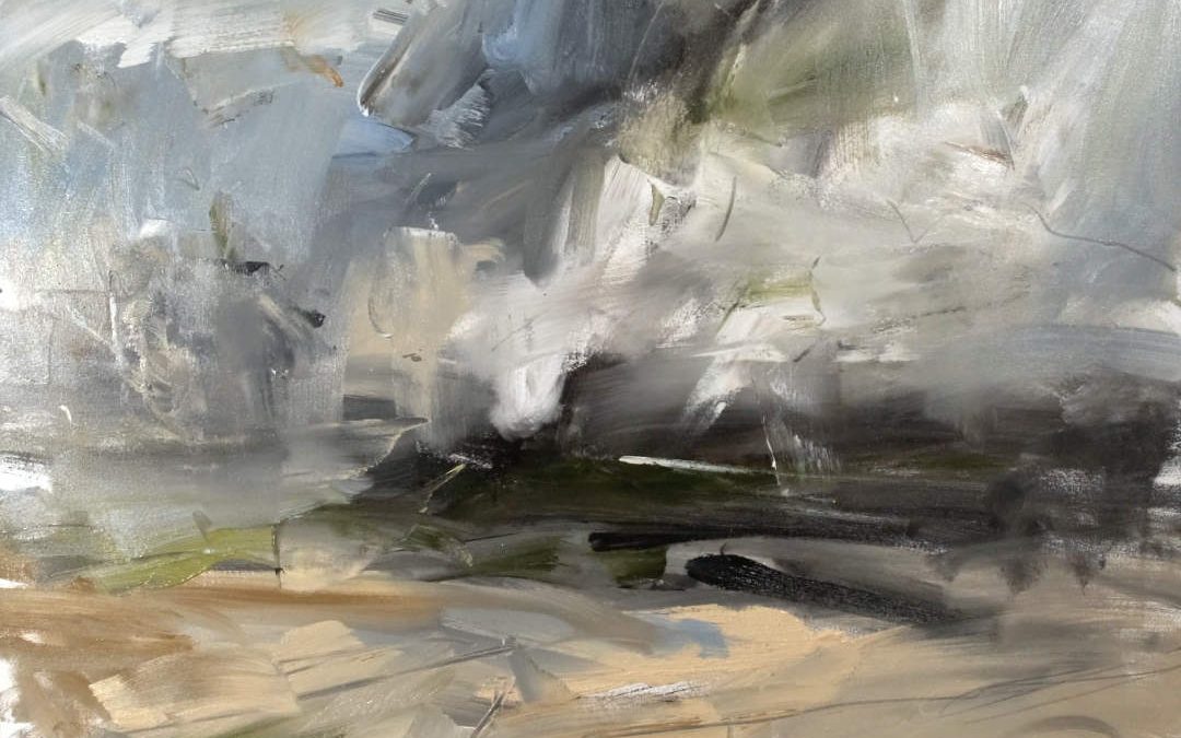 The final painting on canvas