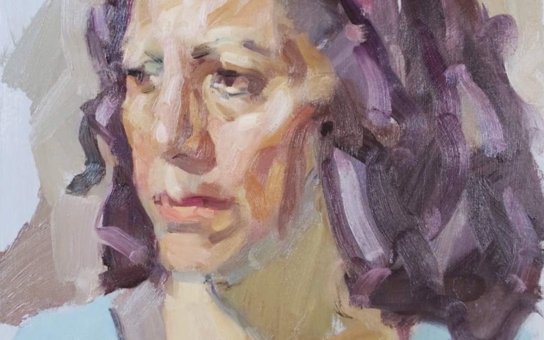 Completed portrait sketch