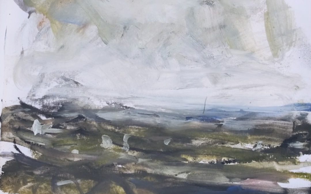 Drawing with water soluble sticks