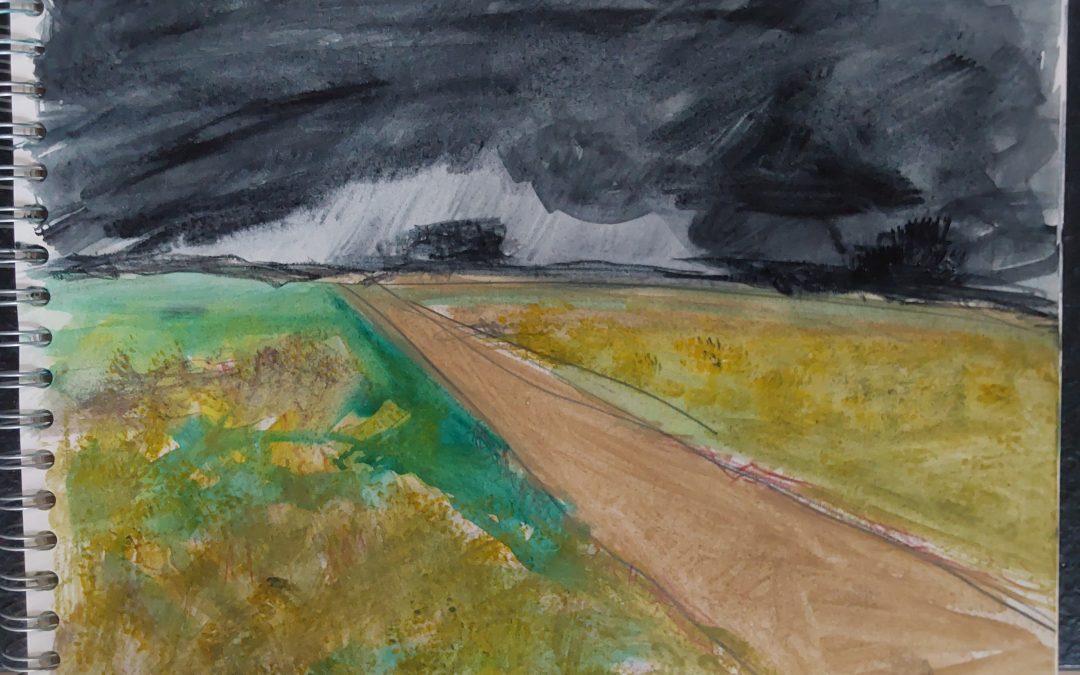 Another  daily  work with  watercolor in my area