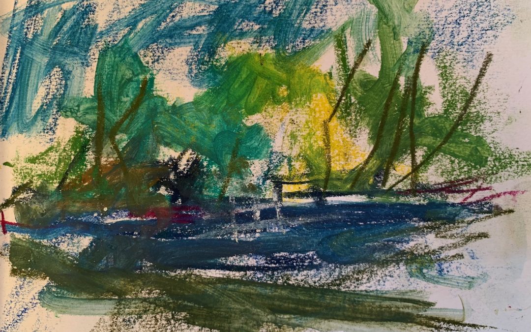 Boating on the Lot (2)
I used a small selection of Inktense sticks and added water with one of those pens that hold water.