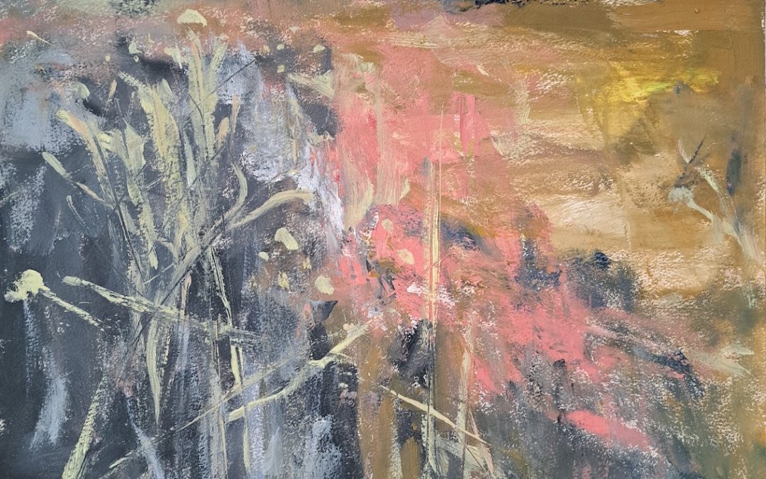 Joan Eardley again. A bigger painting in oil on paper.  These are my attempts at trying not to be copies