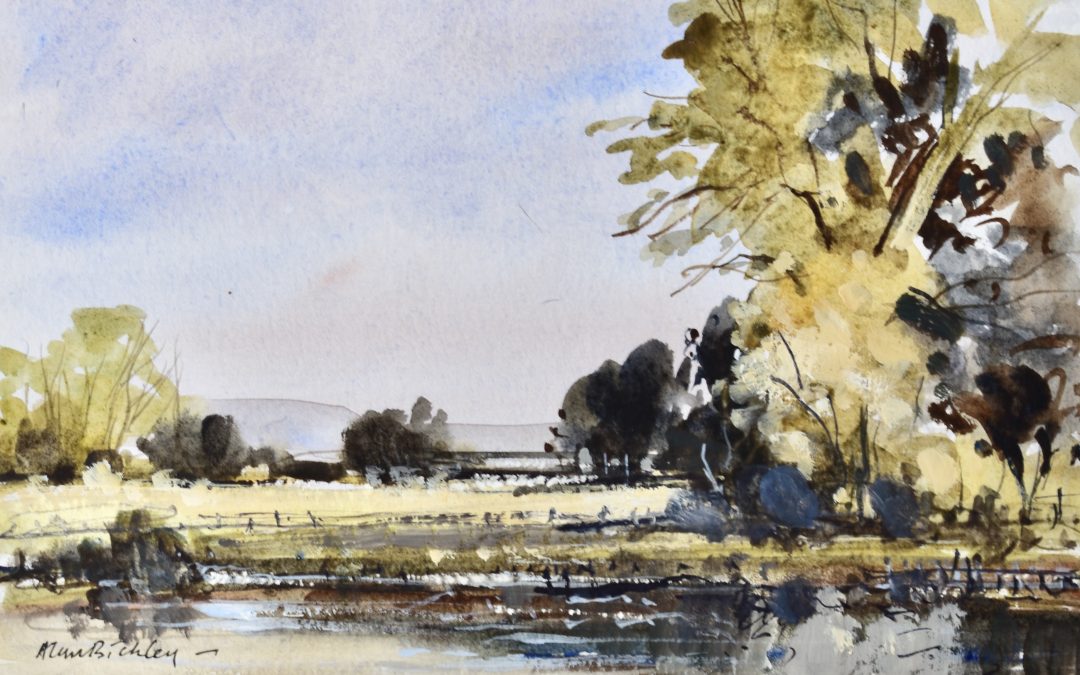Water’s Edge, my direct approach effort after Edward Seago, W&N watercolour block 11x15in.
