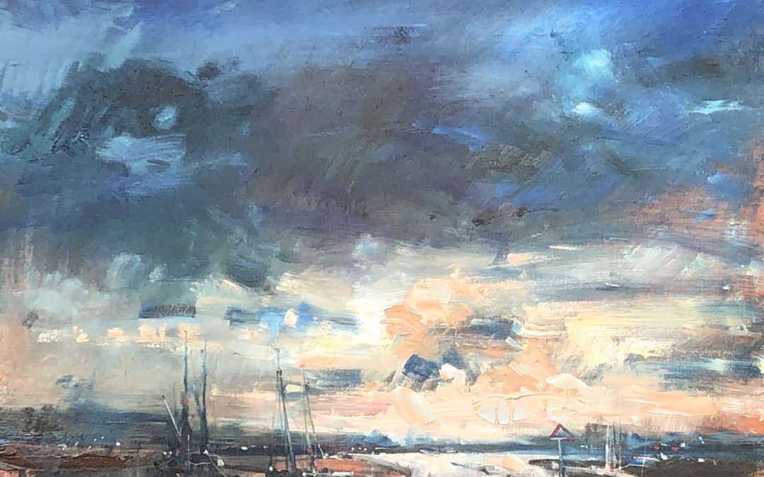 Painting knife and some brush work, oils on Belle Arti board 40x50cm