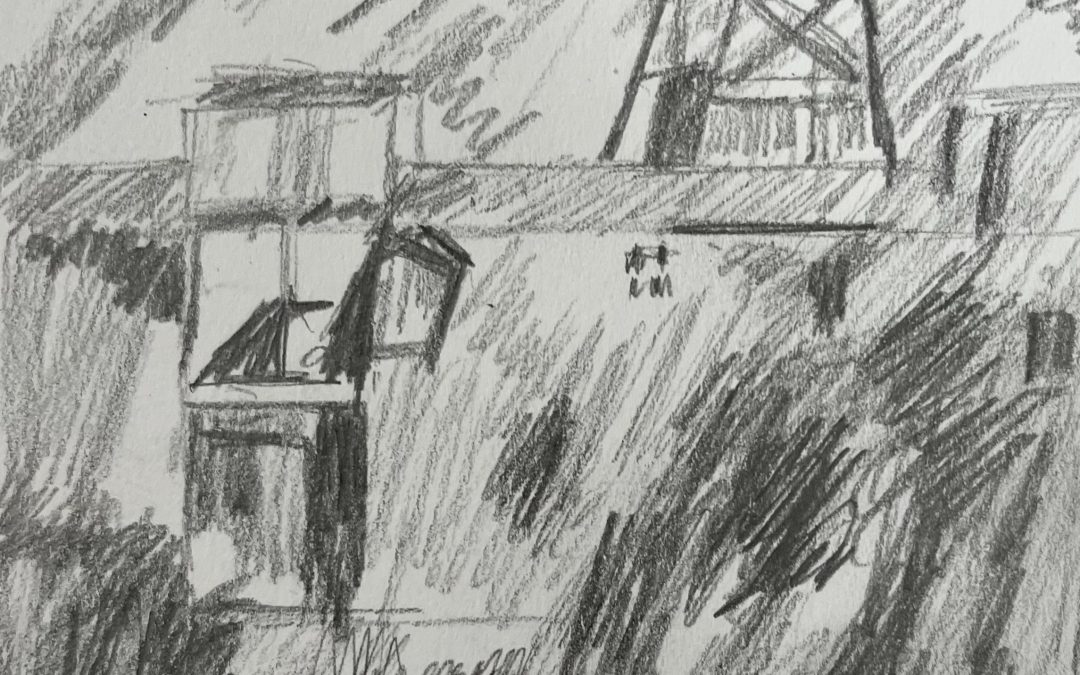 I am a long way behind with this. Just a quick tonal sketch