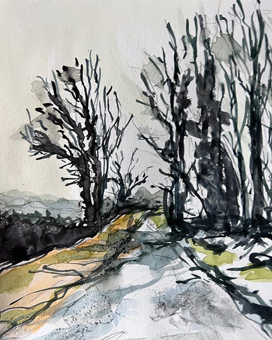 sketch on the way home