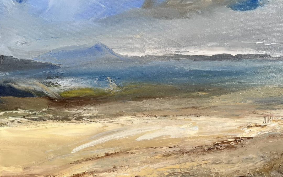 Oil 50 x50.  It is finished but maybe still too sketchy