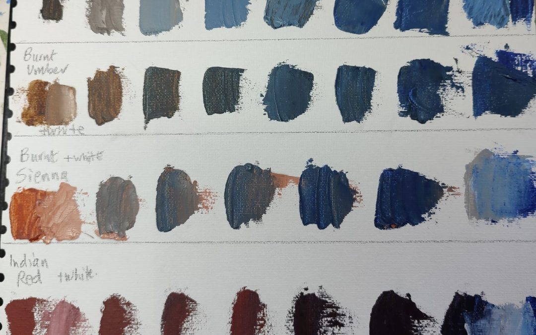 I had fun with colours I already have and use quite a lot!
