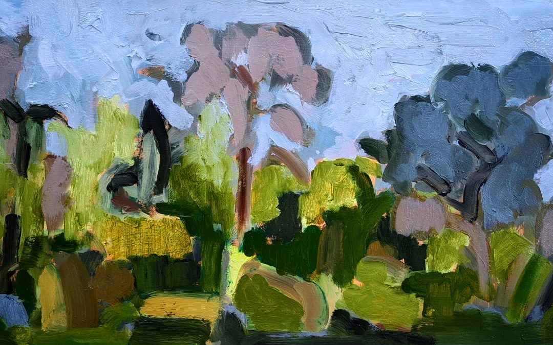Oil on gessoed paper using Liquin for glazing