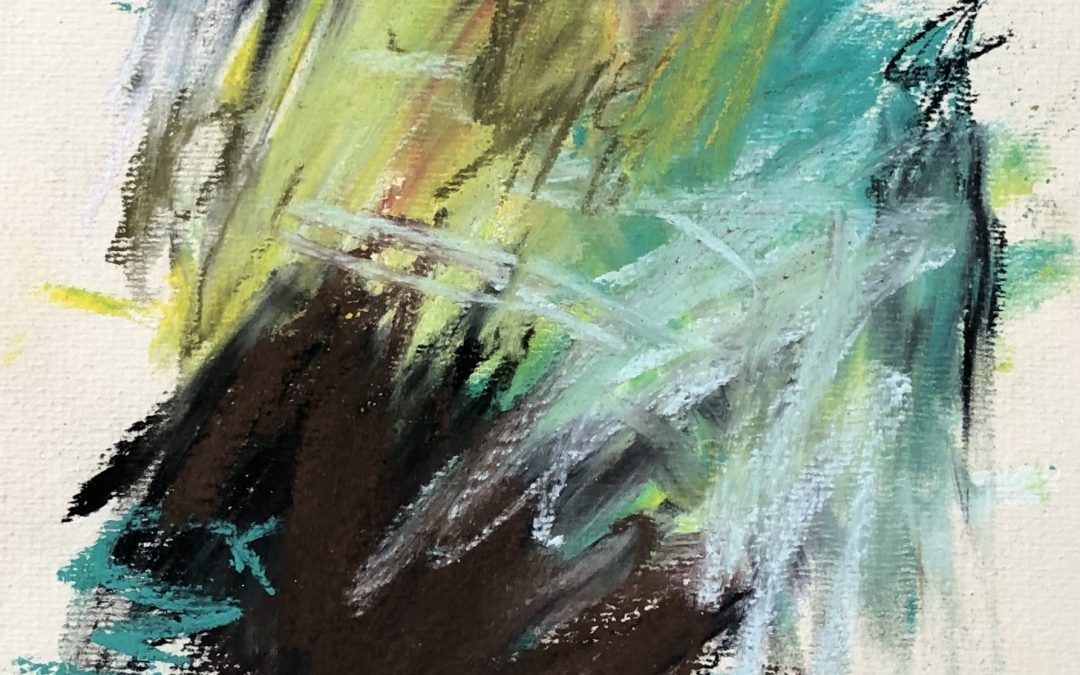 Transcription of a Joan Mitchell untitled pastel drawing.  Loved pulling out the long unused pastels and starting to draw with them again.  Thank you for the inspiration!