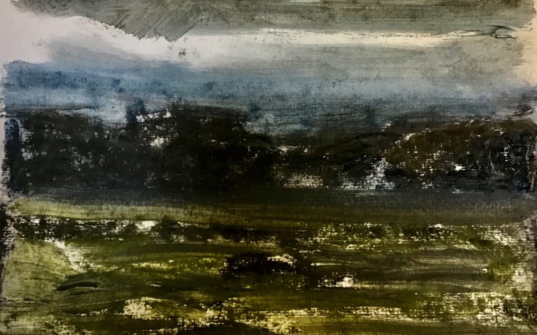 Derwent XL coloured graphite and a little water.