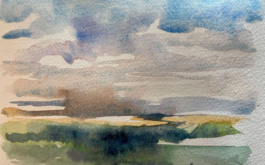 Experimenting with loose watercolour