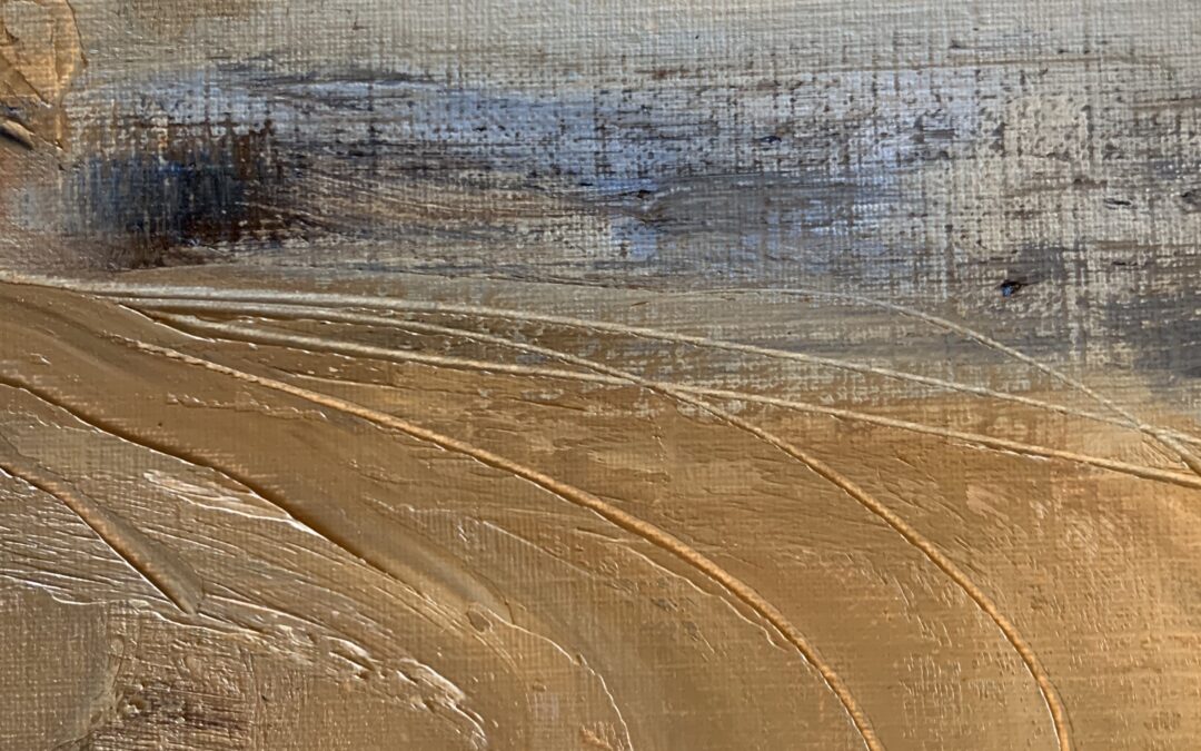 Quick oil sketch of Suffolk Coast