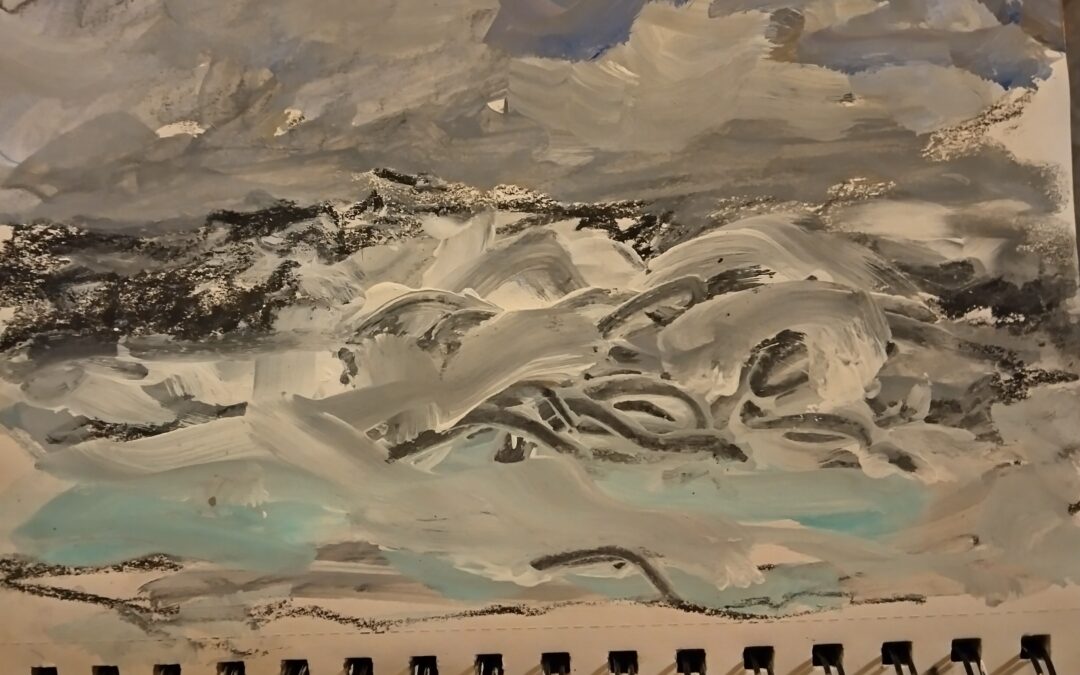 Watercolour quick sketch November Storm
