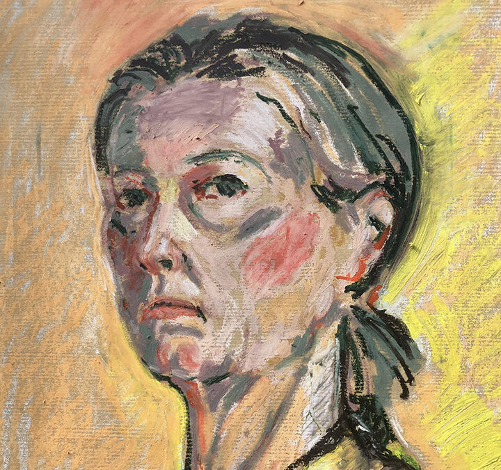 I enjoyed doing this.  I probably spent just half an hour but didn’t know what else to do.  I found the demo this week very helpful and it taught me to layer colours more densely instead of relying on blending.  I also love the idea of pushing the colour further than what you see in real life.