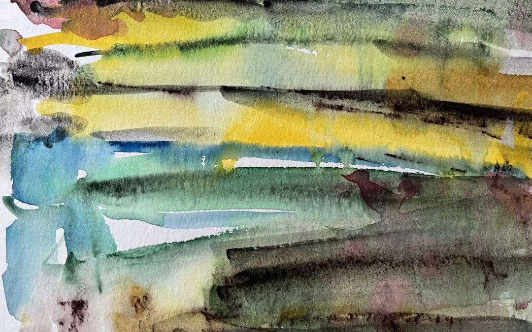 River watercolour sketch