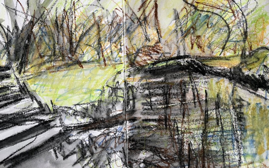 Latest oil in my “River” series  I was trying to catch the free flowing sense which I found in my watercolour sketches – not sure if I did and if it works as a painting